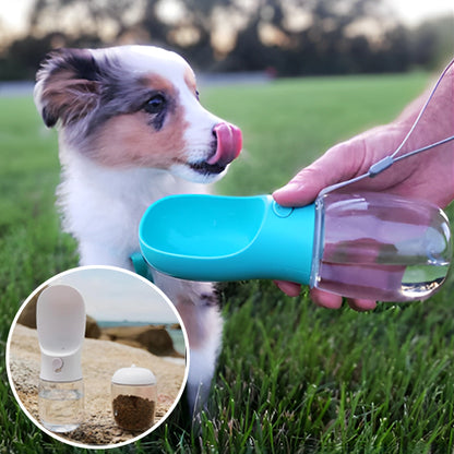 Gourde pour chien- Duo attache
