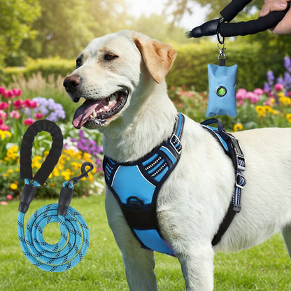 Harnais anti traction chien - MiTOOE kit 3 pcs - Le Chihuahua Voyageur