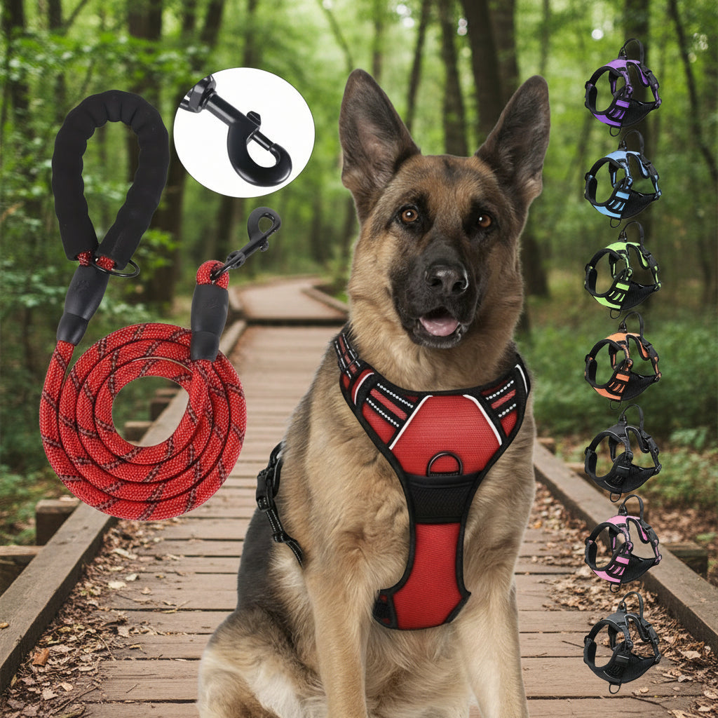 Harnais chien anti traction - Vest ensures Easy Control - Le Chihuahua Voyageur