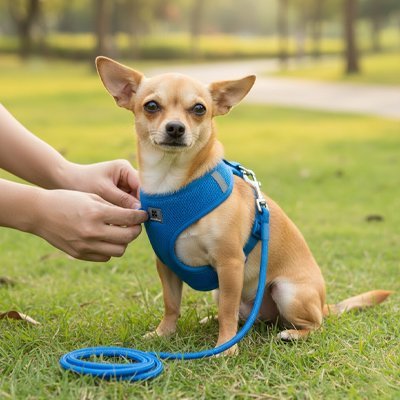 Harnais chiot | Confort Sécurisé - Le Chihuahua Voyageur