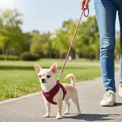 Harnais chiot | Confort Sécurisé - Le Chihuahua Voyageur