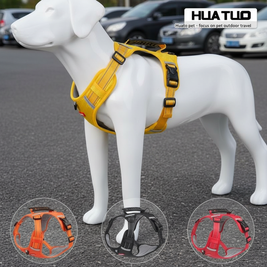 Harnais chien anti traction- Sangle de poitrine style gilet