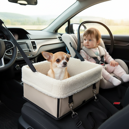 Sac de transport chien - Siège auto surélevé pour chien