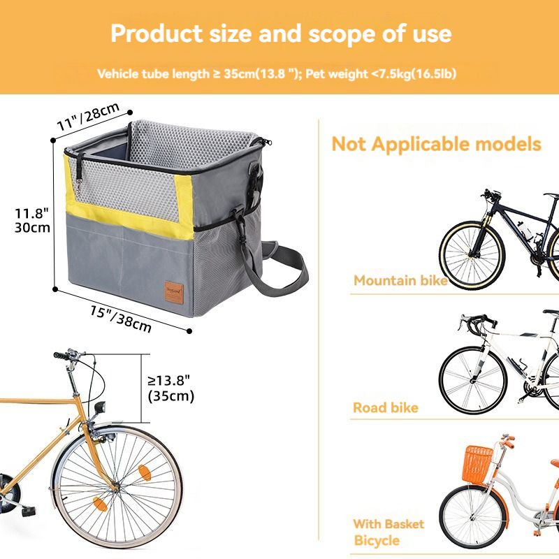 Panier chien-Panier de voiture et vélo