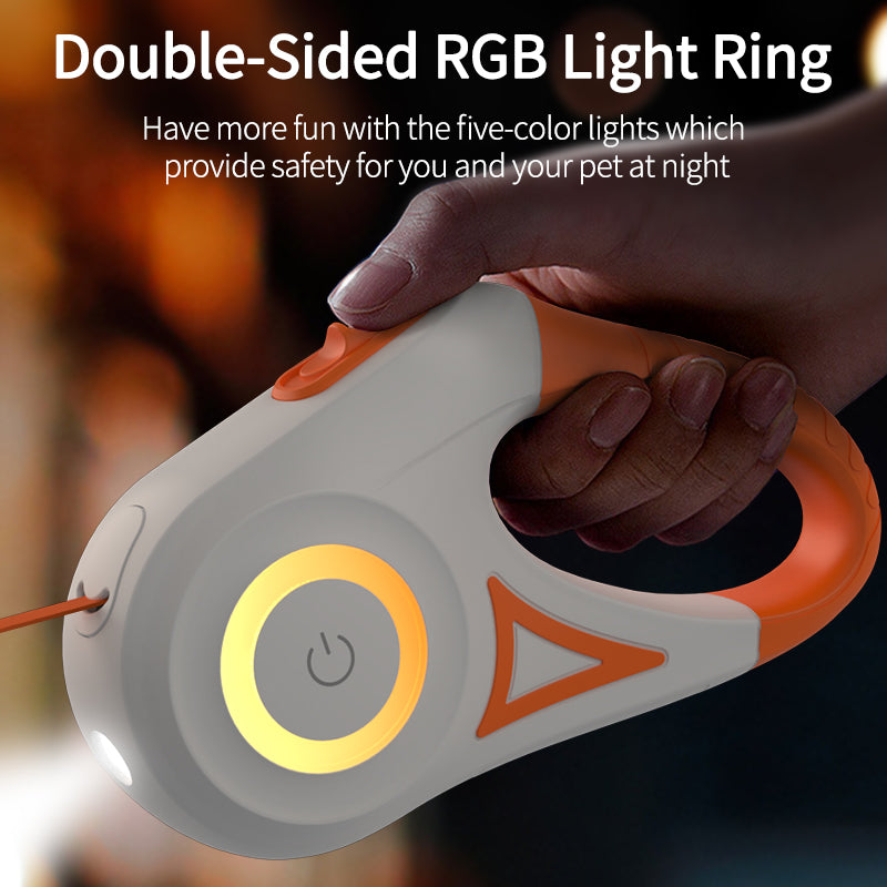 Laisse pour chien- Corde de traction rétractable automatique