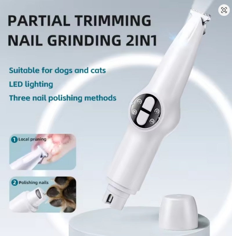 Tondeuse pour chien- 2 en 1 rasoir et griffes