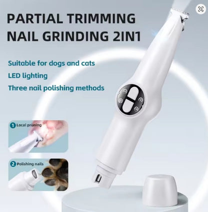 Tondeuse pour chien- 2 en 1 rasoir et griffes