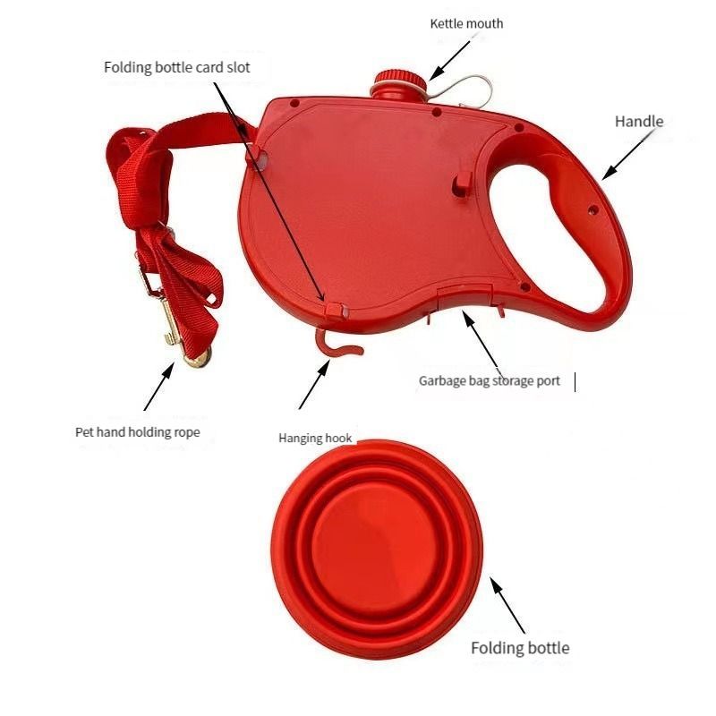 Laisse chien- multifonction pour animaux de compagnie