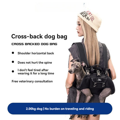 Sac a dos pour chien- Harnais sac à bandoulière pour chien