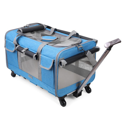 Sac de transport chien - Valise à roulettes