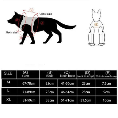 Harnais chien anti traction- Gilet tactique