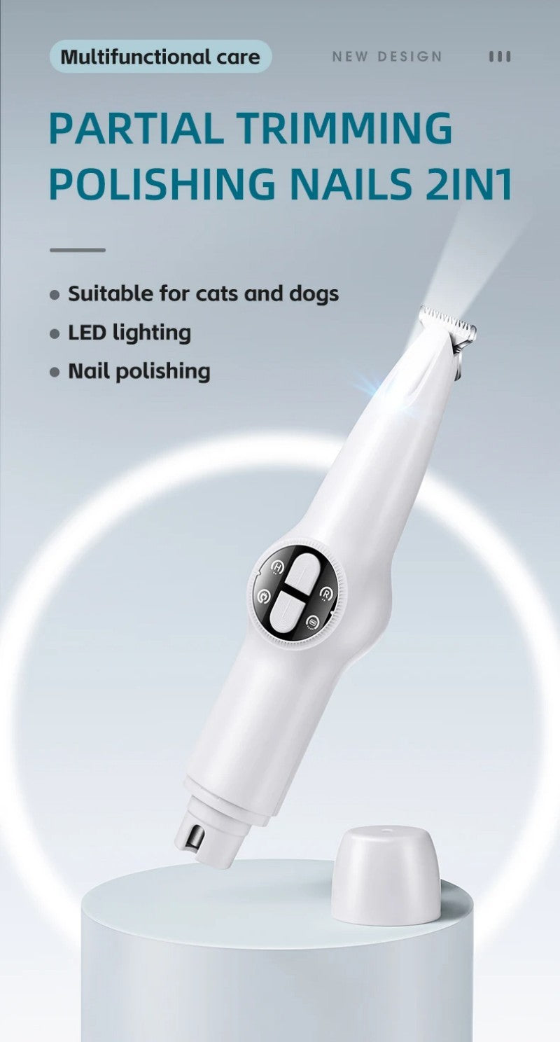 Tondeuse pour chien- 2 en 1 rasoir et griffes
