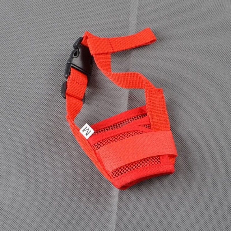 Muselière chien- Souple en maille* Rouge