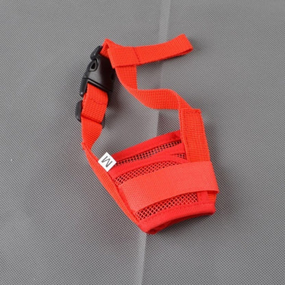 Muselière chien- Souple en maille* Rouge