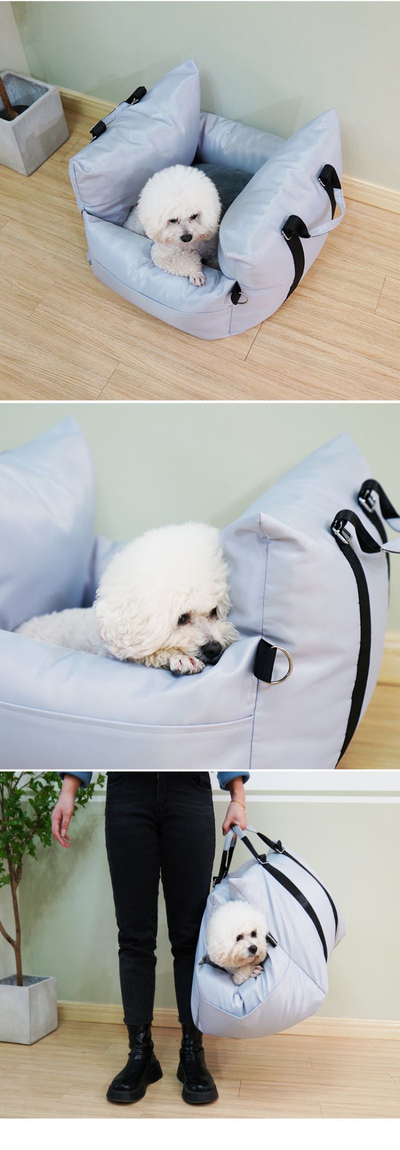 Sac de transport chien- Niche 2-1 sac transport et voiture