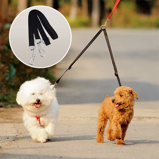 Laisse double pour chien-Rallonge double