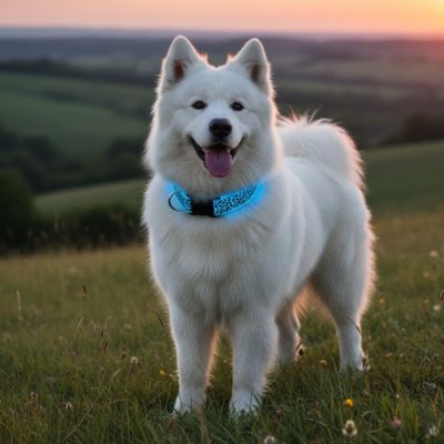 Collier chien lumineux-Léopard LED