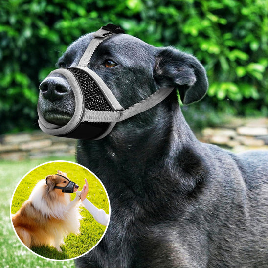 Muselière chien- Total Souplesse en maille* Gris