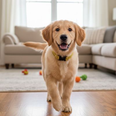 Collier chien lumineux-Léopard LED