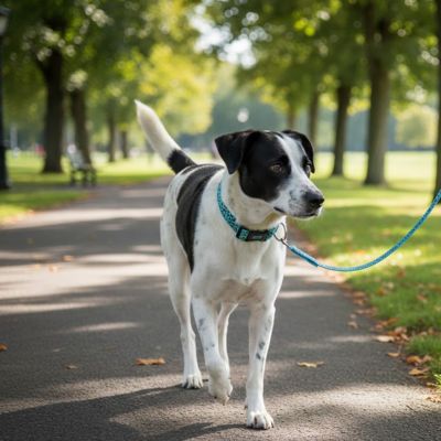 Collier chien lumineux-Léopard LED