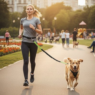 Laisse canicross | Élasticomfort - Le Chihuahua Voyageur
