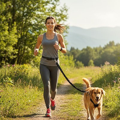 Laisse canicross | Élasticomfort - Le Chihuahua Voyageur