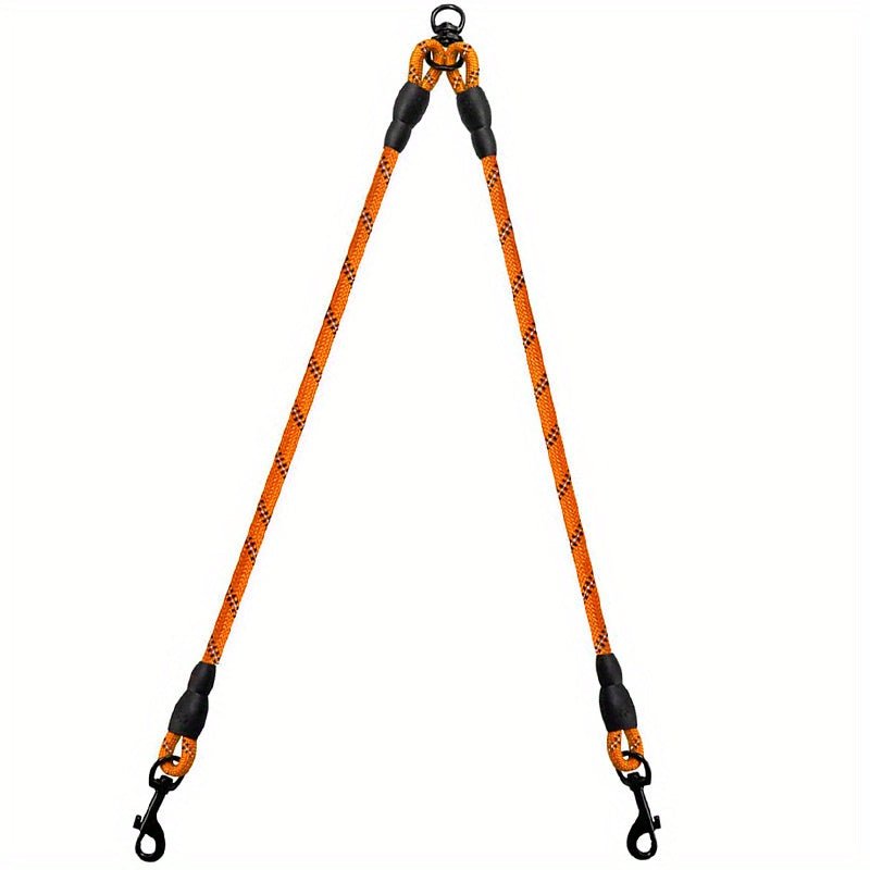 Laisse double pour chien - Taglory Reflective Dual - Le Chihuahua Voyageur