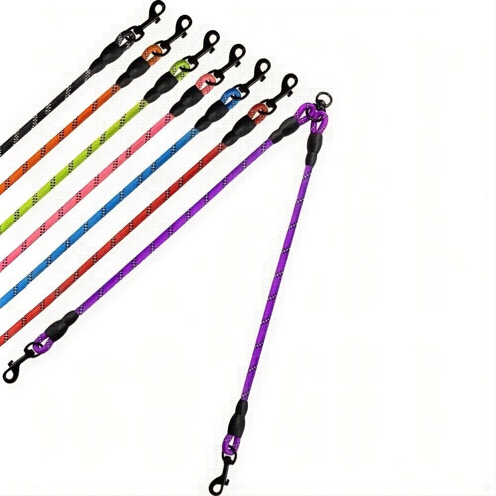 Laisse double pour chien - Taglory Reflective Dual - Le Chihuahua Voyageur