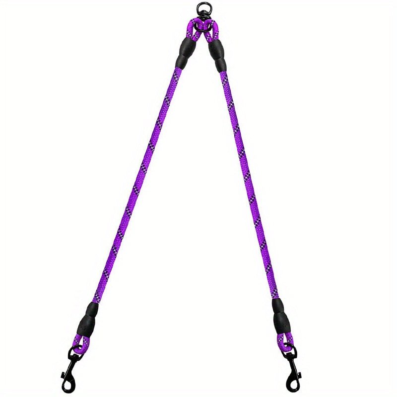 Laisse double pour chien - Taglory Reflective Dual - Le Chihuahua Voyageur