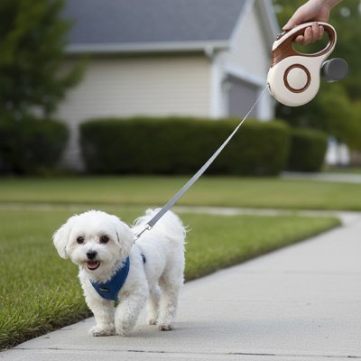 Laisse enrouleur chien | Ergonomique 8m - Le Chihuahua Voyageur