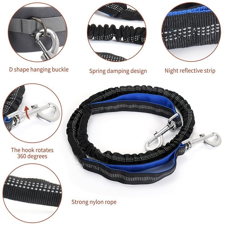 Laisse pour chien - Pochette Multi Fonction anti traction - Le Chihuahua Voyageur