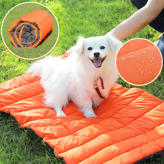 lit-pour-chie-sac-couchage-orange