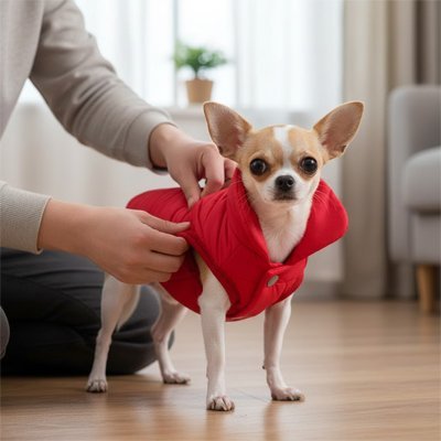 Manteau pour Chien Imperméable | WarmProtect - Le Chihuahua Voyageur