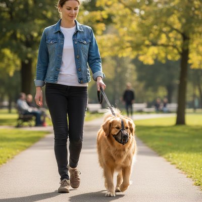 Muselière pour chien​ promenade plus
