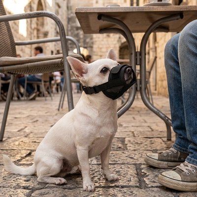 Muselière pour chien​ velcro