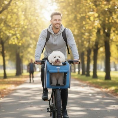 Panier à vélo pour Chien | Sécurisé et Confortable - Le Chihuahua Voyageur