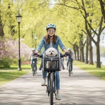 Panier à vélo pour Chien | Sécurisé et Confortable - Le Chihuahua Voyageur