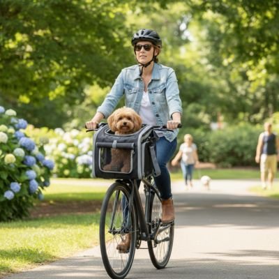 Panier à vélo pour Chien | Sécurisé et Confortable - Le Chihuahua Voyageur