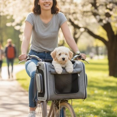 Panier à vélo pour Chien | Sécurisé et Confortable - Le Chihuahua Voyageur