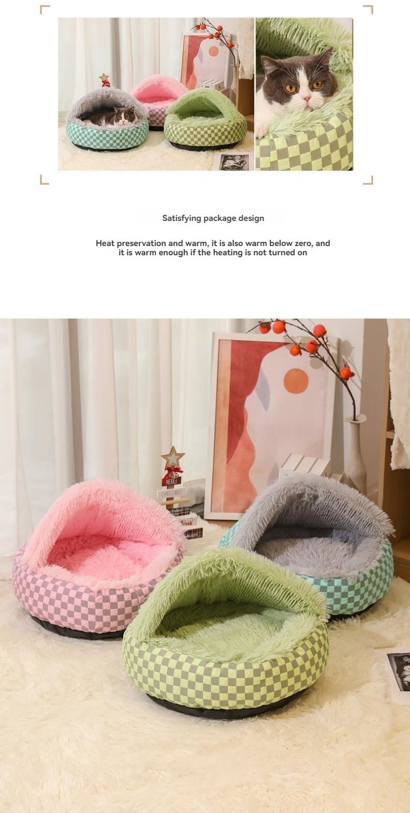 Panier pour chien - Nid d'hiver chaud - Le Chihuahua Voyageur