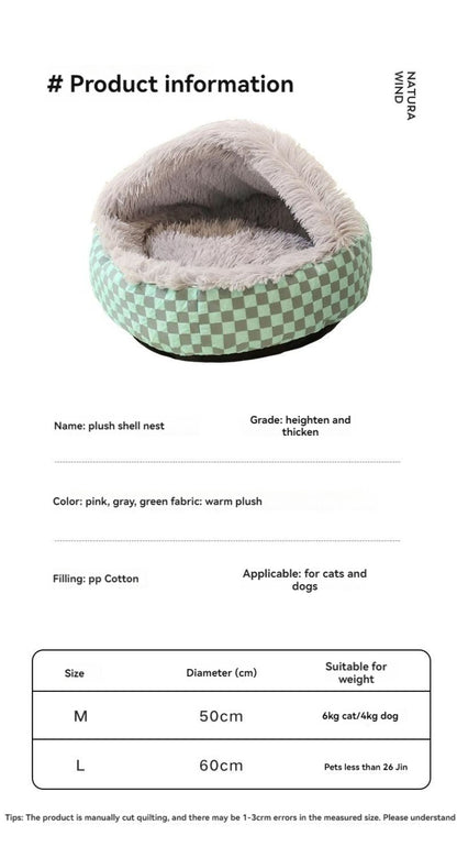Panier pour chien - Nid d'hiver chaud - Le Chihuahua Voyageur