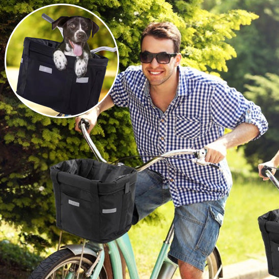 Panier chien velo- Amovible et pliable
