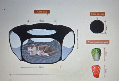 Parc pour chien - Portable en mailles - Le Chihuahua Voyageur