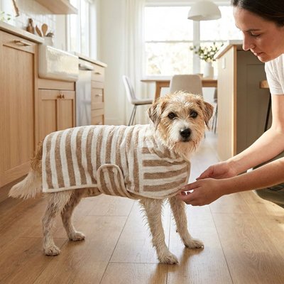 Peignoir pour Chien cuisine