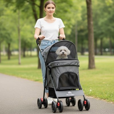 Poussette Chien | Mobilité Confort - Le Chihuahua Voyageur