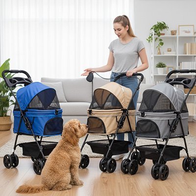 Poussette pour Chien | Confort Mobilité - Le Chihuahua Voyageur
