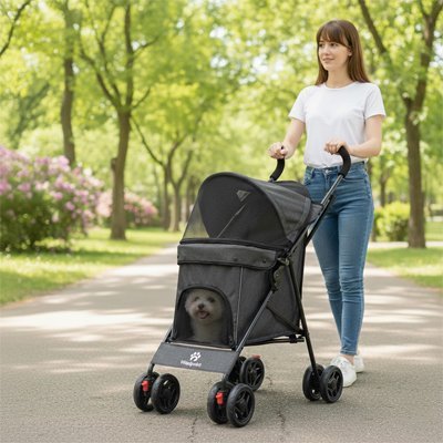 Poussette pour chien | Confort Mobilité - Le Chihuahua Voyageur