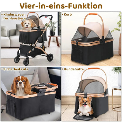 Poussette pour chien - Pratico - Total Mouvement - Le Chihuahua Voyageur