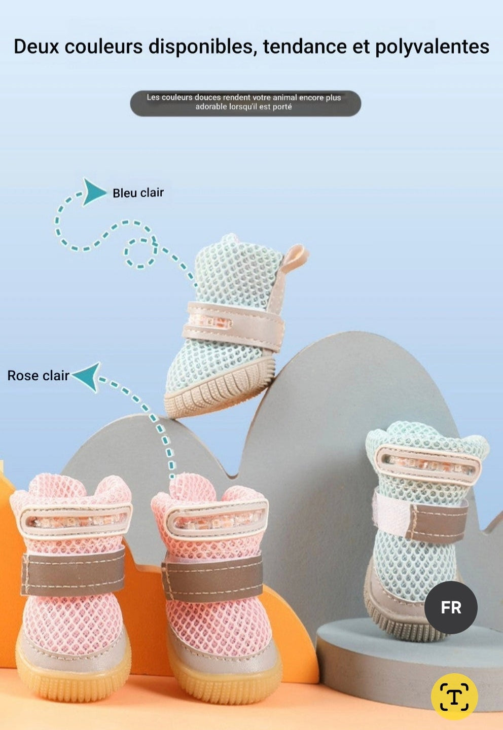 chaussure chien |  MINI-LED Respirante