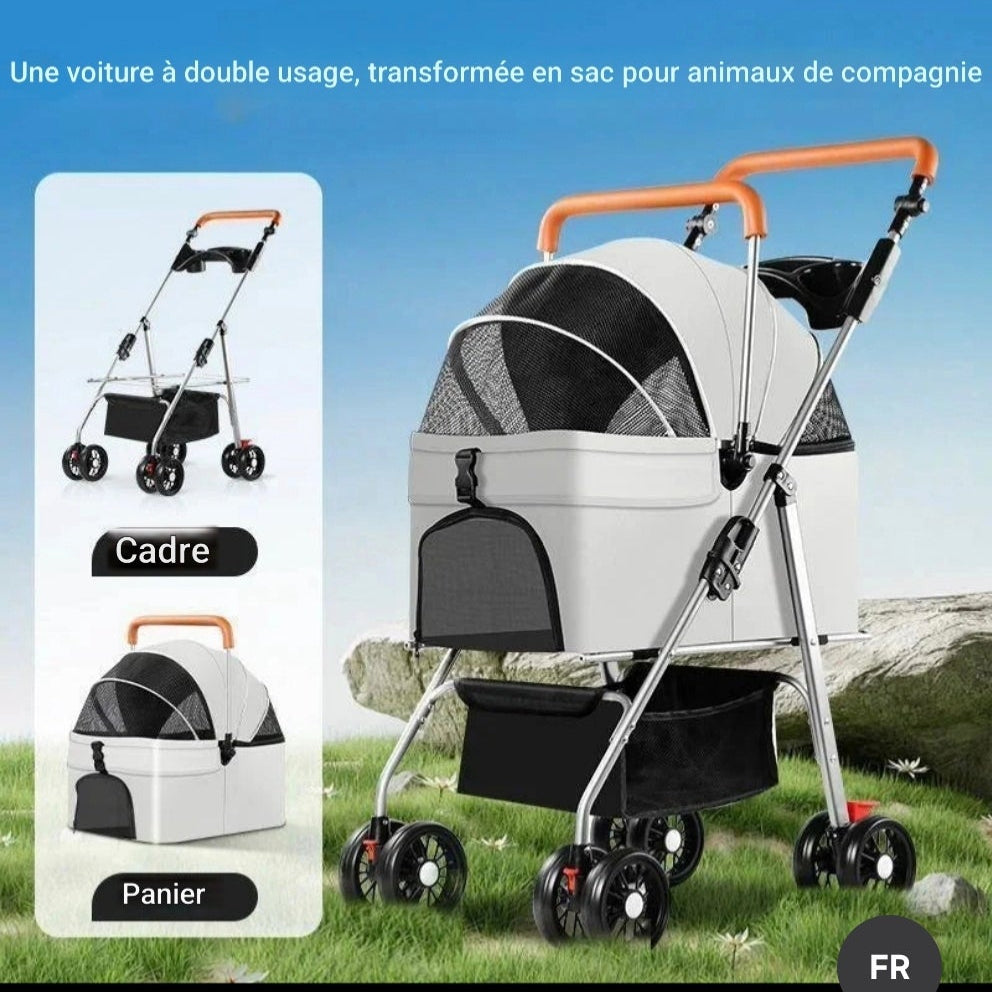 Poussette à chien- Detachable Carrying External